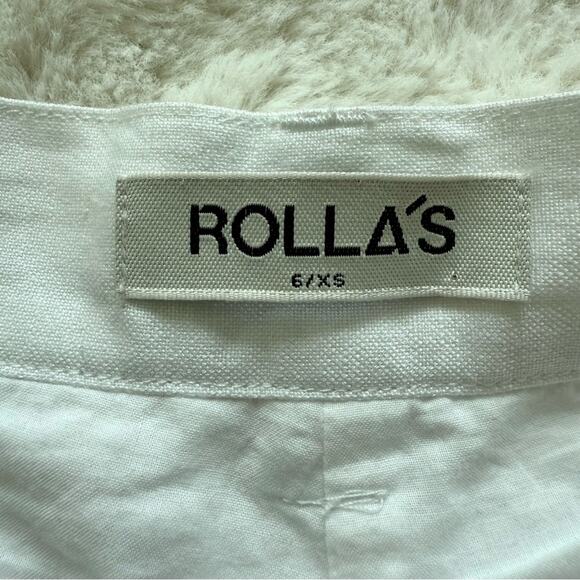 NEW!!! ROLLA’S linen women high waist shorts size 6 US - Picture 4 of 7